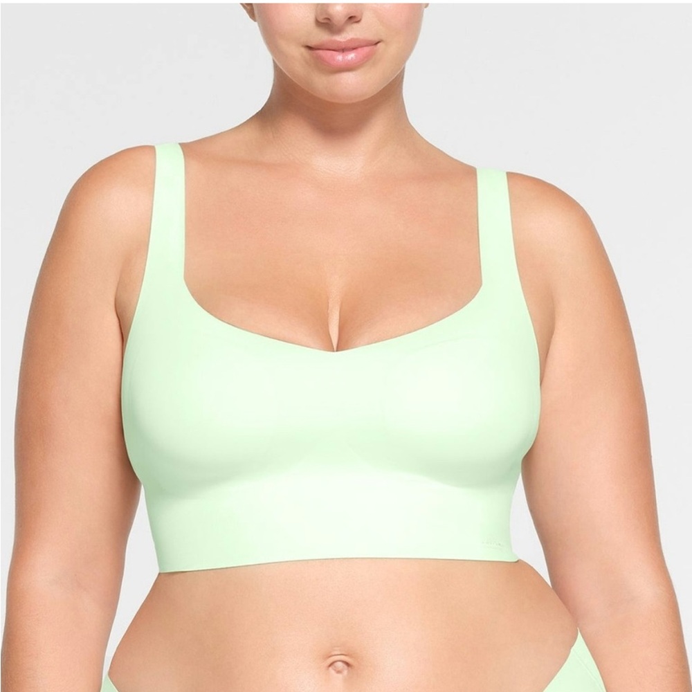 Naked plunge longline bralette